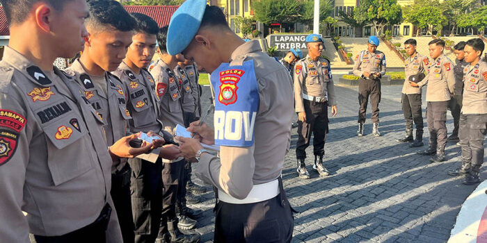 Bidang Propam Polda Sulbar Gelar Operasi Gaktiplin Usai Apel
